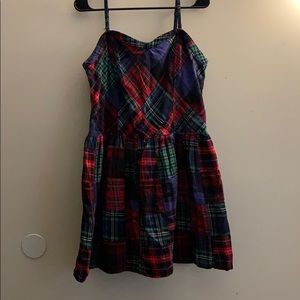 Plaid baby doll dress